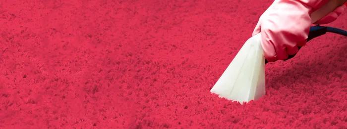 Sofa upholstery being deep cleaned with fabric-safe solution